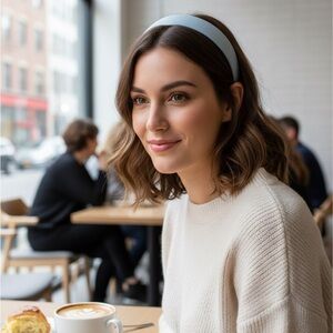 Elegant Blue Headband